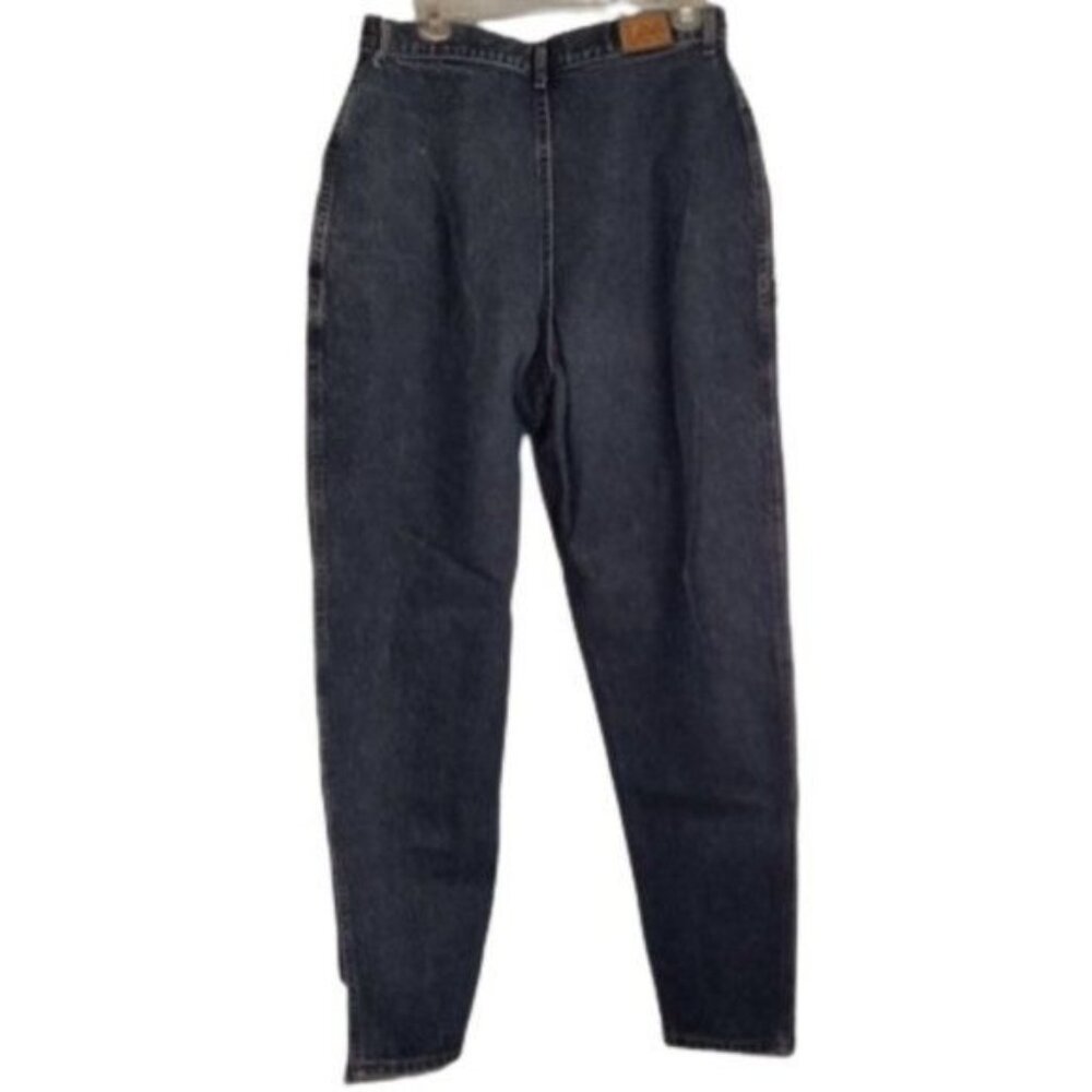 Lee Size 18 Med Jeans Womens High Waist Pleated Denim Blue Mom Vintage early 90s - Picture 8 of 9